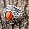 Amber Gothic Ring