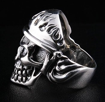 Evil Biker Totenkopf Ring