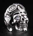 Aviator WW2 Skull Ring