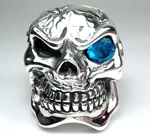 Fat Pipe Skull Ring - Click Image to Close