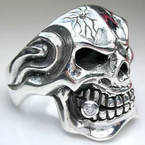 Fat Pipe Skull Ring - Click Image to Close