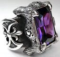 Dragon Claw Amethyst Ring