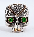 Maya Kult Totenkopf Ring