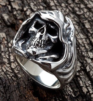 Grim Reaper Skull Ring