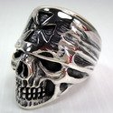 Pirate Bandana Iron Cross Skull Ring