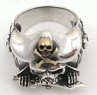 Pirat Jack Sparrow Totenkopf Ring