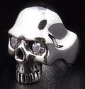 Futuristic Diamond Eyes Skull Ring Futuristic Diamond Eyes Skull Ring