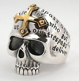 Cross Skull Ring - Click Image to Close